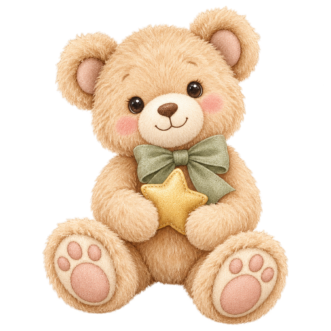 Illustration of a teddy bear plush